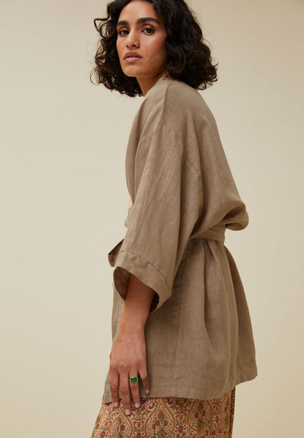 By Bar Imke linen jacket Toffee