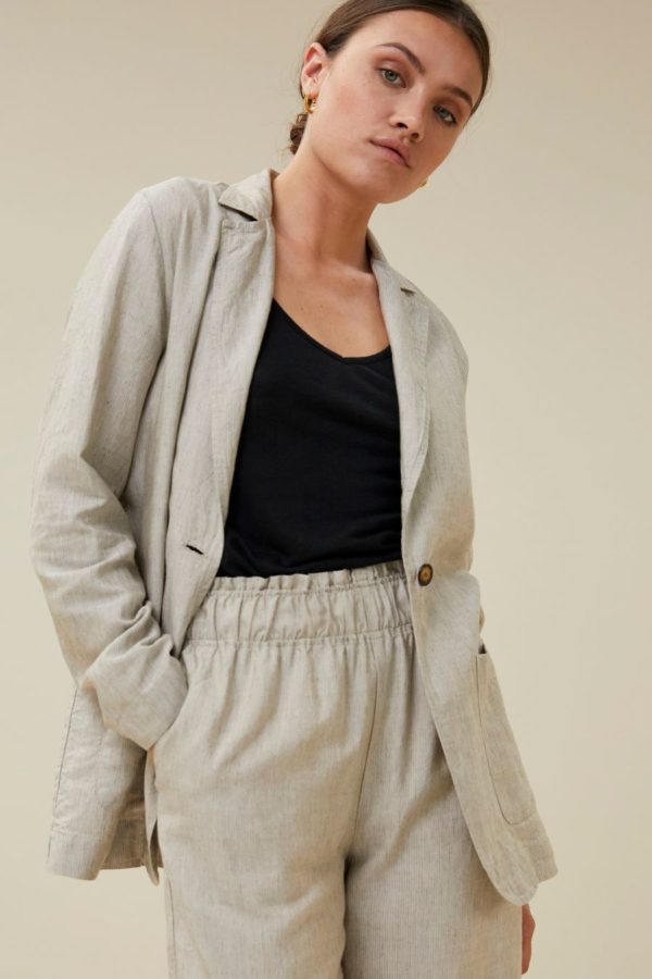 By Bar Robyn linen stripe pants