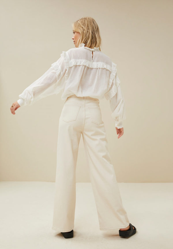 By Bar Lina twill pants Off white