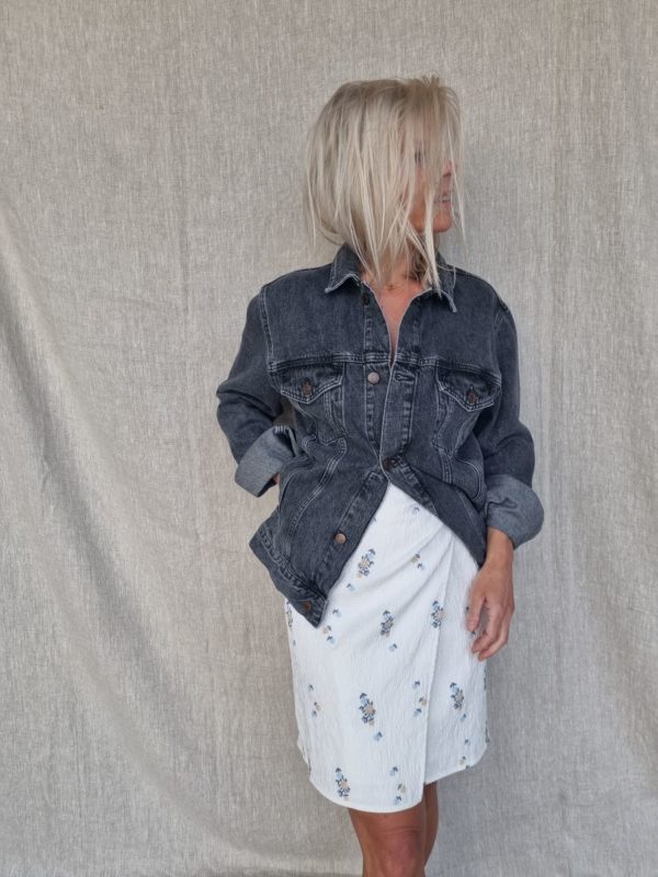 Samsøe & Samsøe Lina skirt White flower