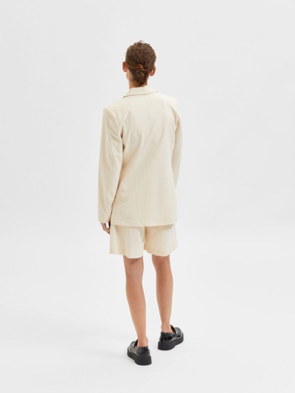Selected Femme Malvina blazer Sandshell