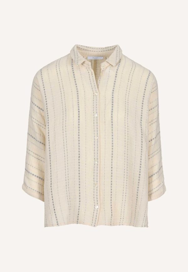 By Bar Norel stripe blouse Off white