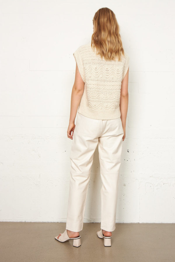 Second Female Florian knit vest Beige
