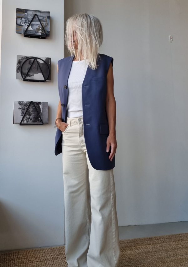 Tiger of Sweden Hiilma waistcoat Blue grey