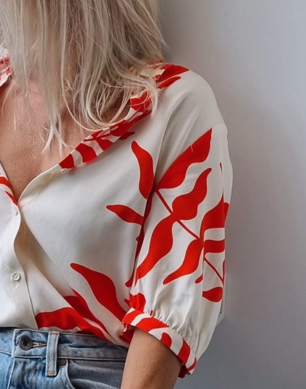 Another Label Lierre leaf shirt