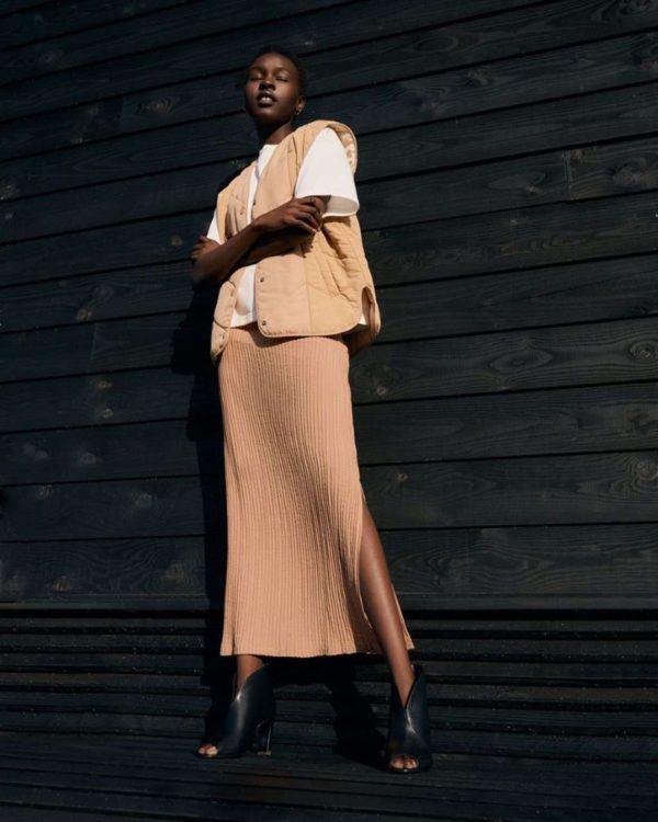 Another Label Maline skirt Faded sand