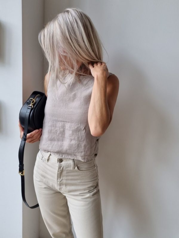 Club l'Avenir Moya top Taupe