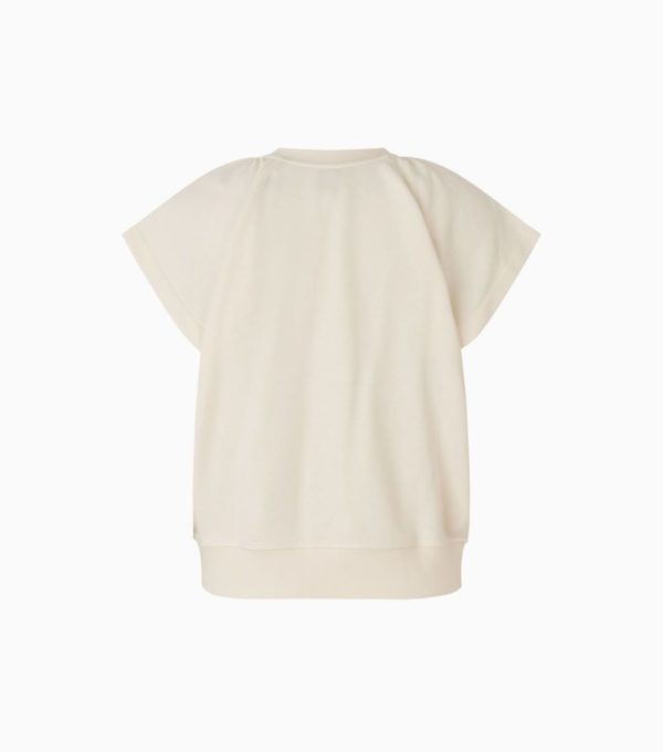 Second Female Polifoli sweatshirt Whisper white
