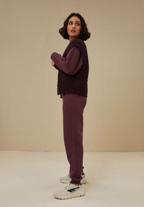 By Bar Sem gilet Aubergine