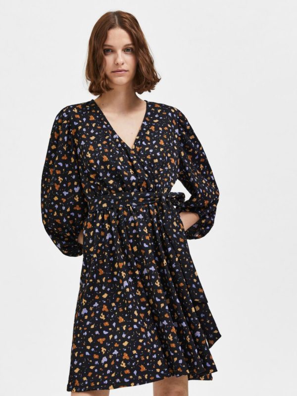 Selected Femme Mynthe dress Black