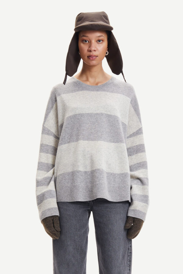 Samsøe & Samsøe Nola stripes Grey melee