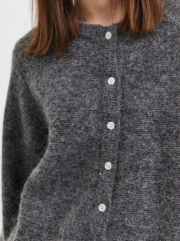 Selected Femme Ivi cardigan Grey