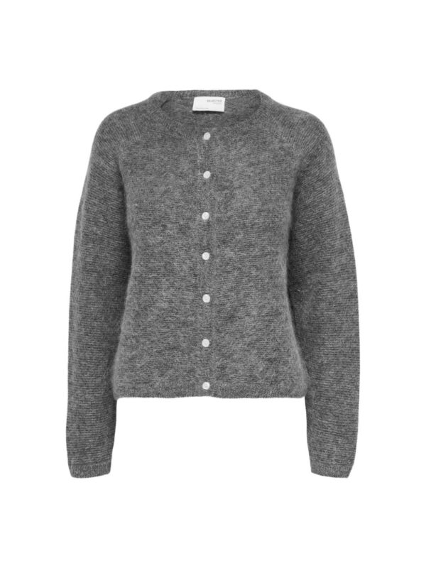 Selected Femme Ivi cardigan Grey