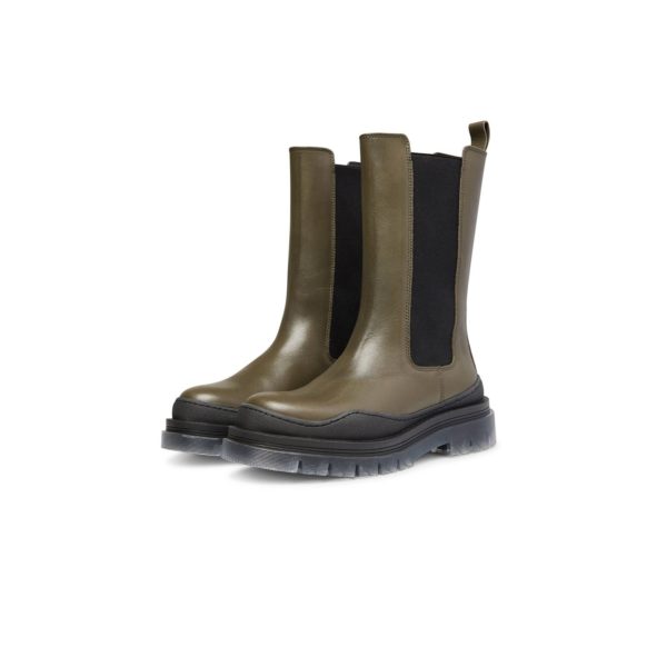 Garment Project Lucido high Chelsea boot Army