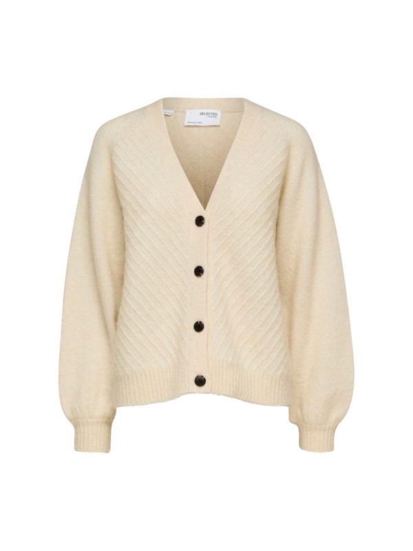 Selected Femme Sif Sisse cardigan Cinnamon or Birch