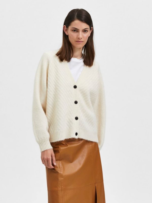 Selected Femme Sif Sisse cardigan Cinnamon or Birch