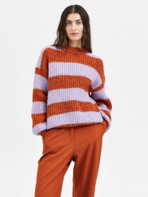 Selected Femme Scarlet knit Cinnamon stick