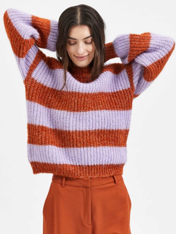 Selected Femme Scarlet knit Cinnamon stick