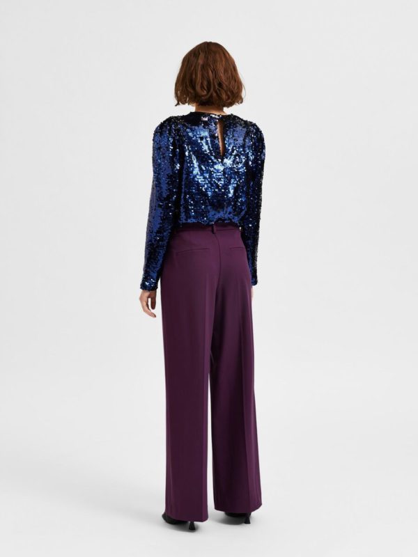 Selected Femme Eliana pants Potent purple
