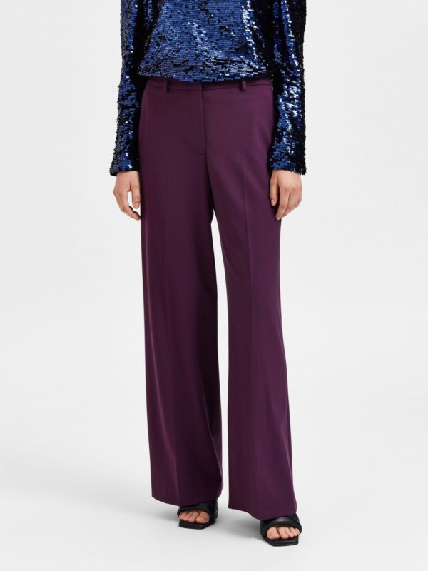 Selected Femme Eliana pants Potent purple