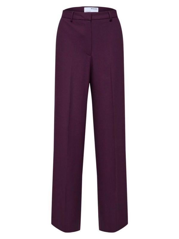 Selected Femme Eliana pants Potent purple