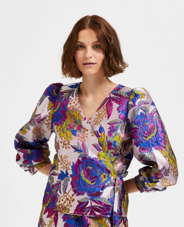 Selected Femme Jonnie Jacquard top