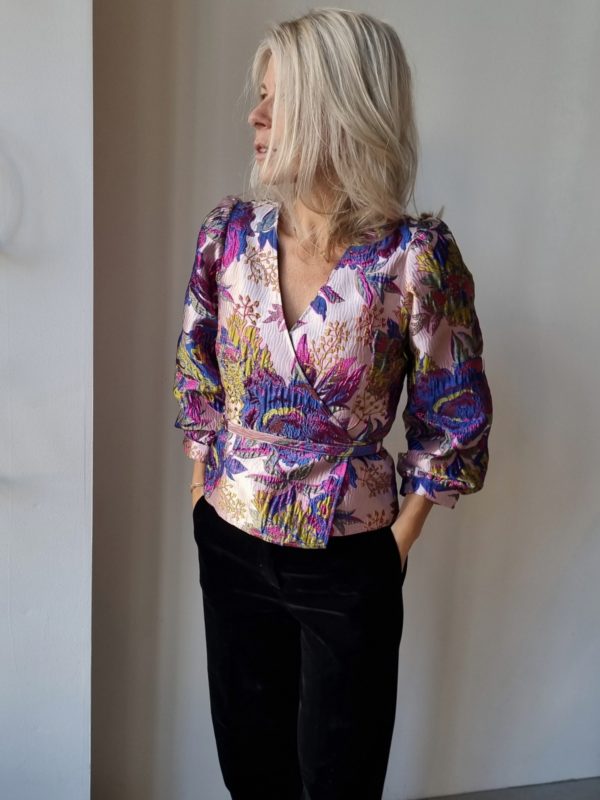 Selected Femme Jonnie Jacquard top