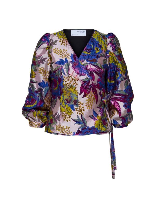 Selected Femme Jonnie Jacquard top