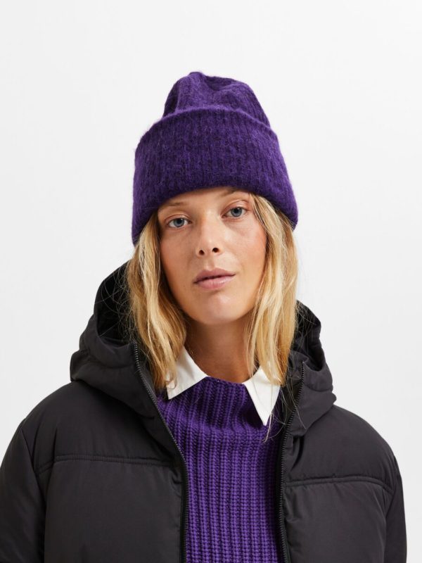 Selected Femme Lulu beanie Acai