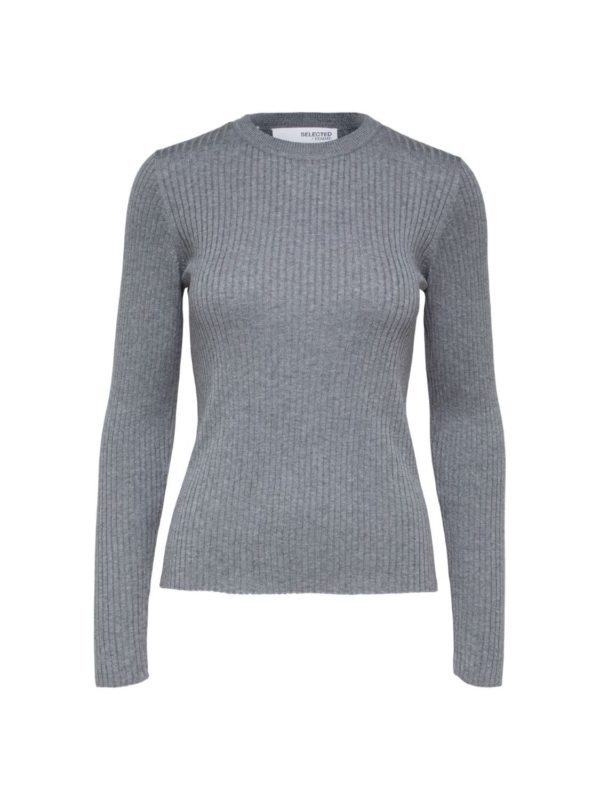 Selected Femme Lydia knit Grey