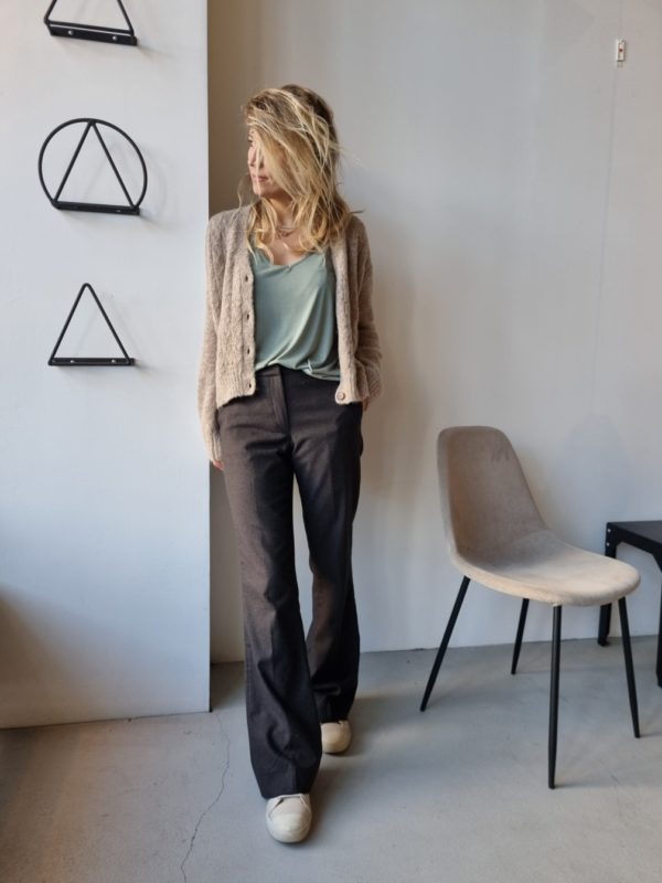By Bar Ro checked pants Brown