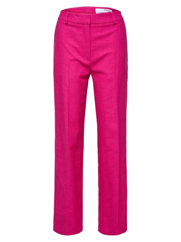 Selected Femme Polina pants Raspberry rose