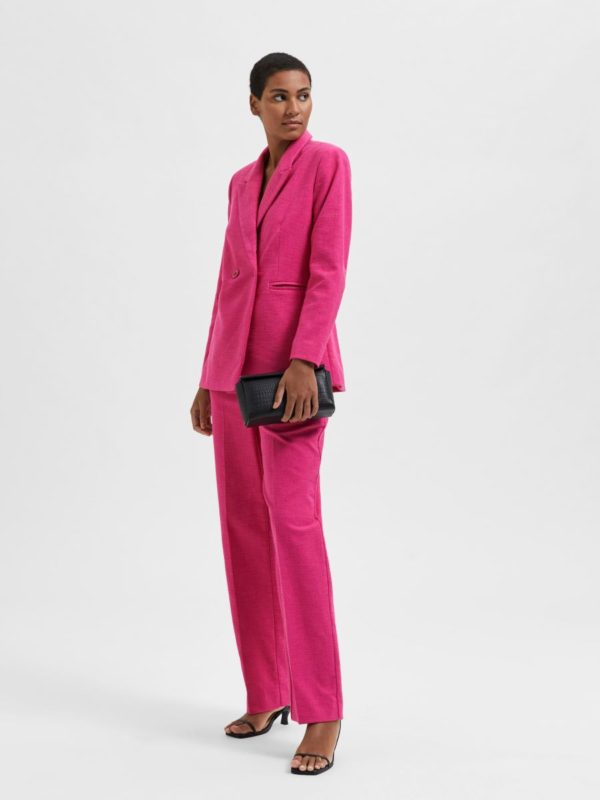 Selected Femme Polina pants Raspberry rose