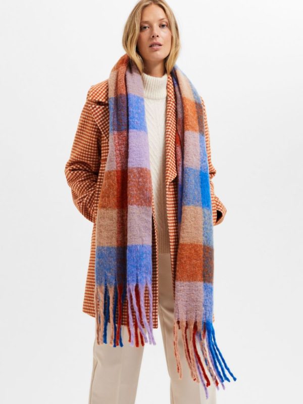 Selected Femme Tally scarf Princess blue