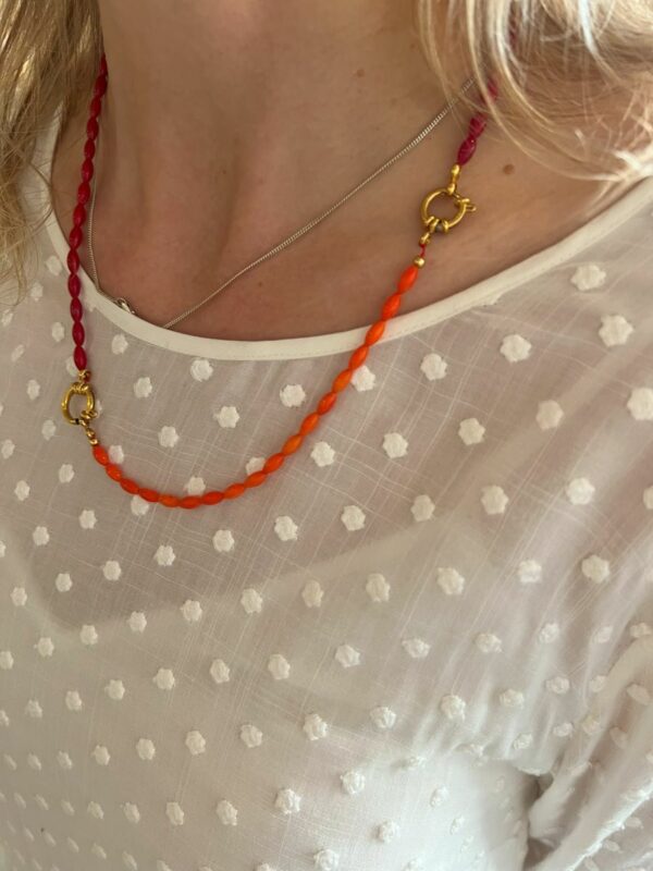 Bonnie Studio Tommy coral Necklace or Bracelet