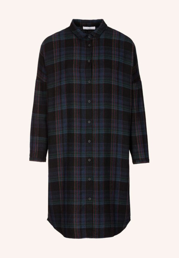 By Bar Check dress blue