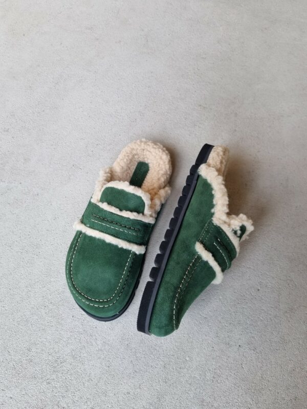 Marc O'Polo Velour slipper Pine 312