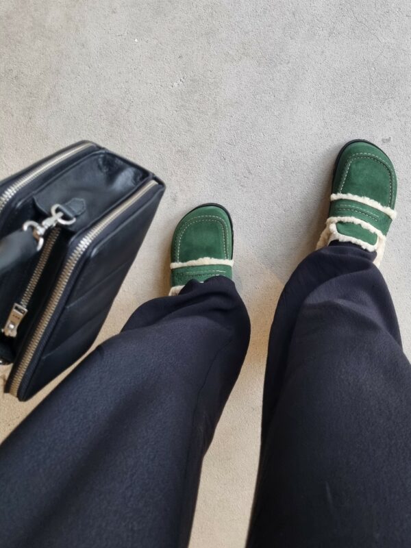 Marc O'Polo Velour slipper Pine 312