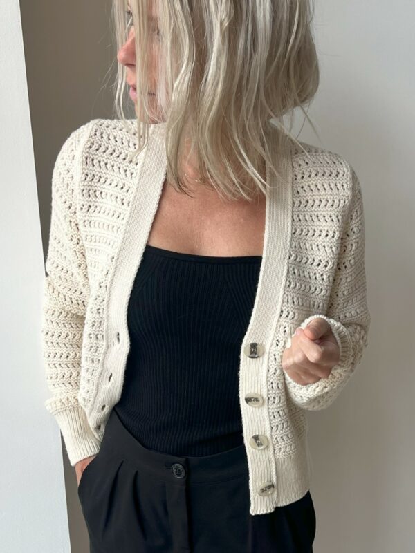 Marc O'Polo cardigan Chalky sand 61033