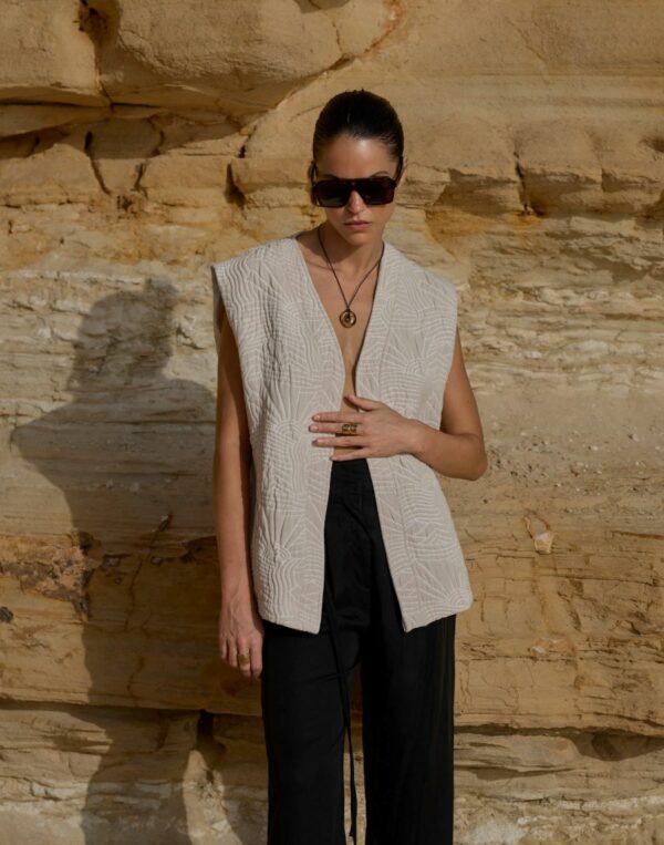 Club l'Avenir Beau waistcoat Soft sand