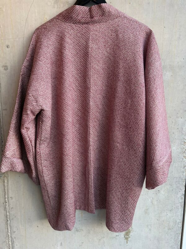 Club l'Avenir Reworked Shibori kimono Aubergine