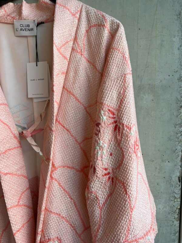 Club l'Avenir Reworked Shibori kimono Pink