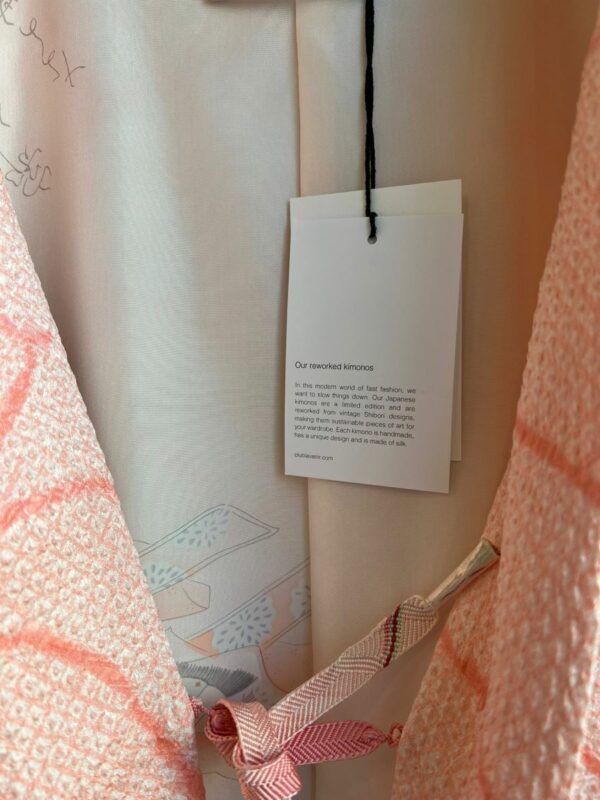 Club l'Avenir Reworked Shibori kimono Pink