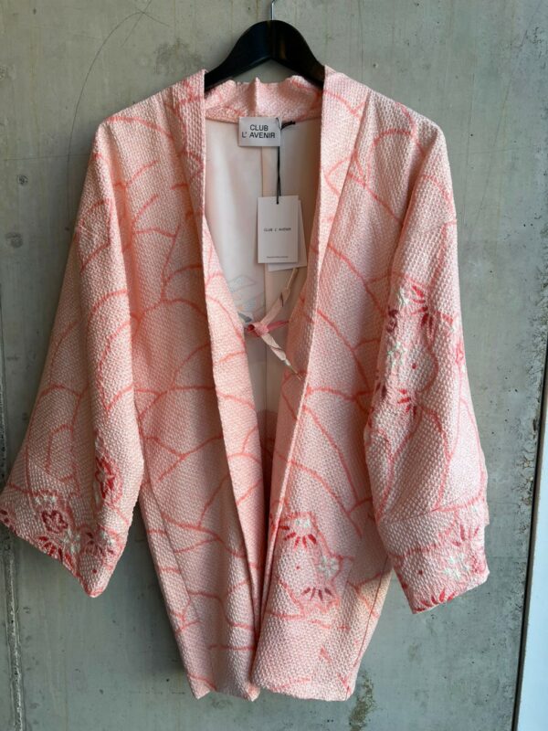 Club l'Avenir Reworked Shibori kimono Pink