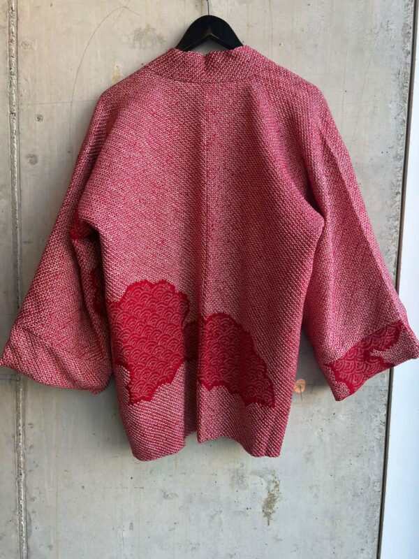 Club l'Avenir Reworked Shibori kimono Red