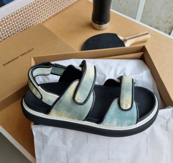 Garment Project Bodi sandal Jade canvas