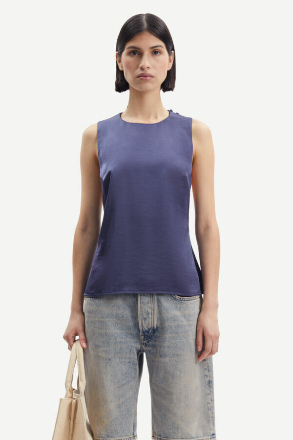 Samsøe & Samsøe Ellie top Nightshadow blue