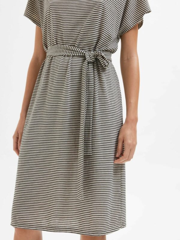 Selected Femme Ivy dress Sandshell stripe