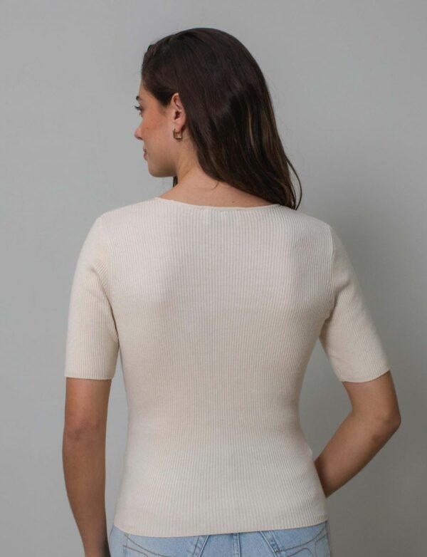 Avec Elan Annabelle top Oatmilk