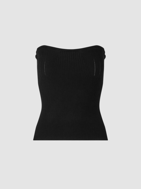 Second Female Como strapless top Black